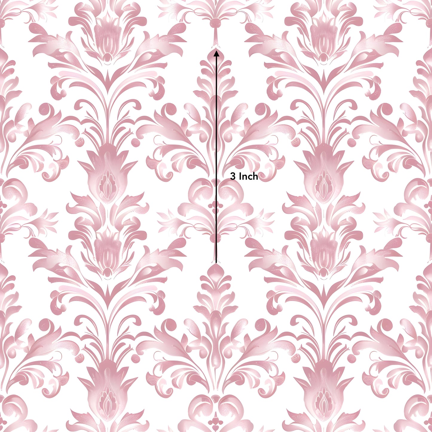 Rose Gold Damask (March Pre-Order) - Fabric
