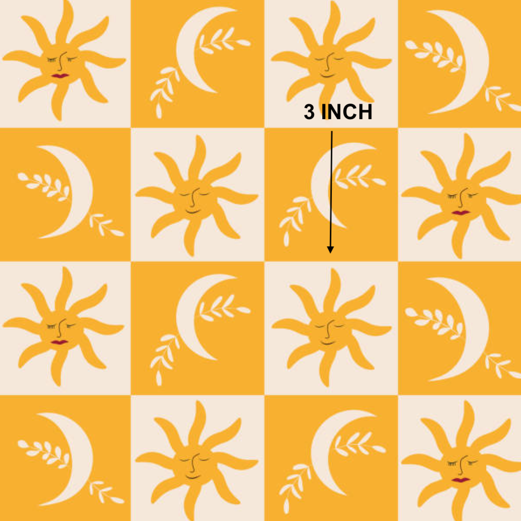 Sun and Moon Check (September Pre-Order) - Fabric