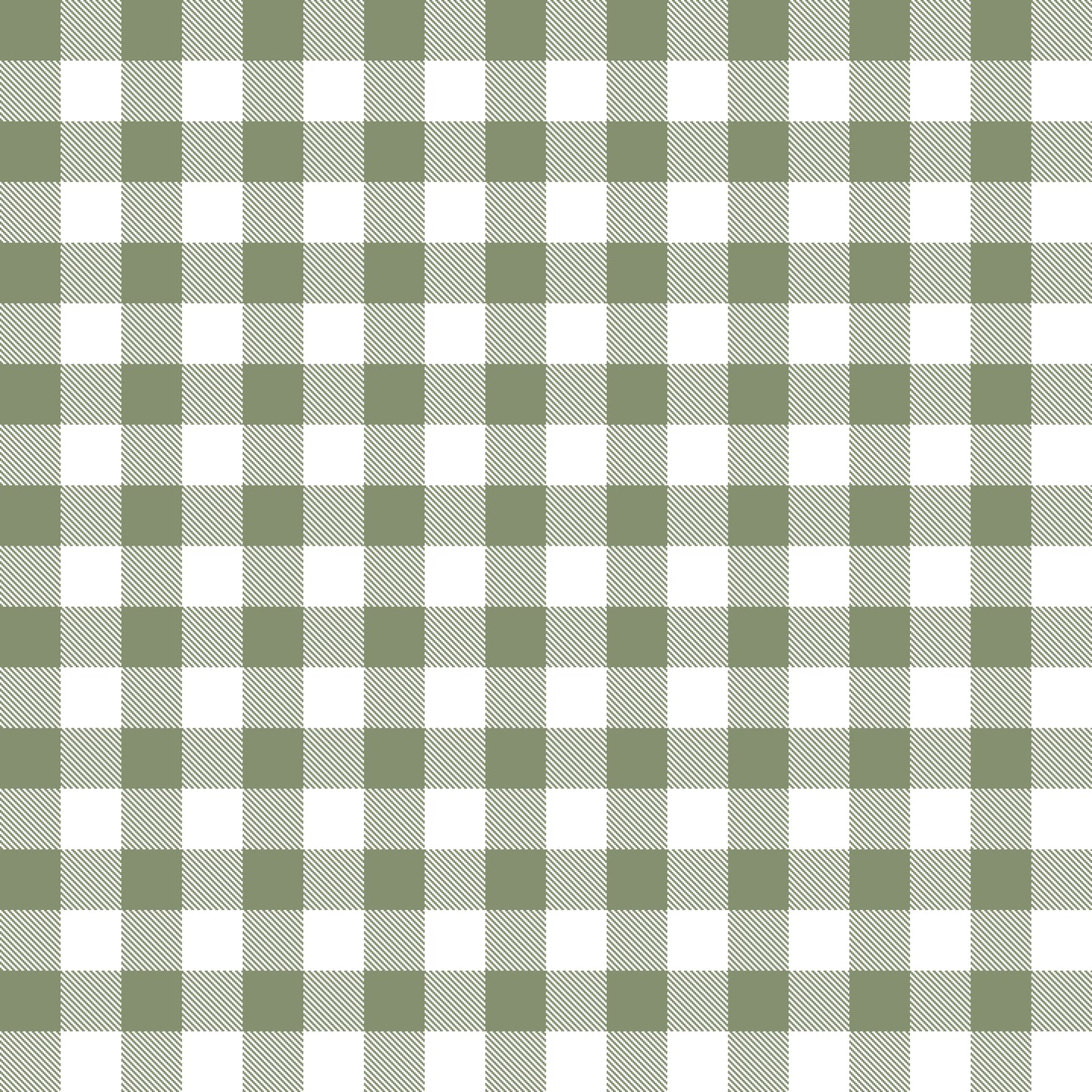 Gingham Sage - Woven Fabric