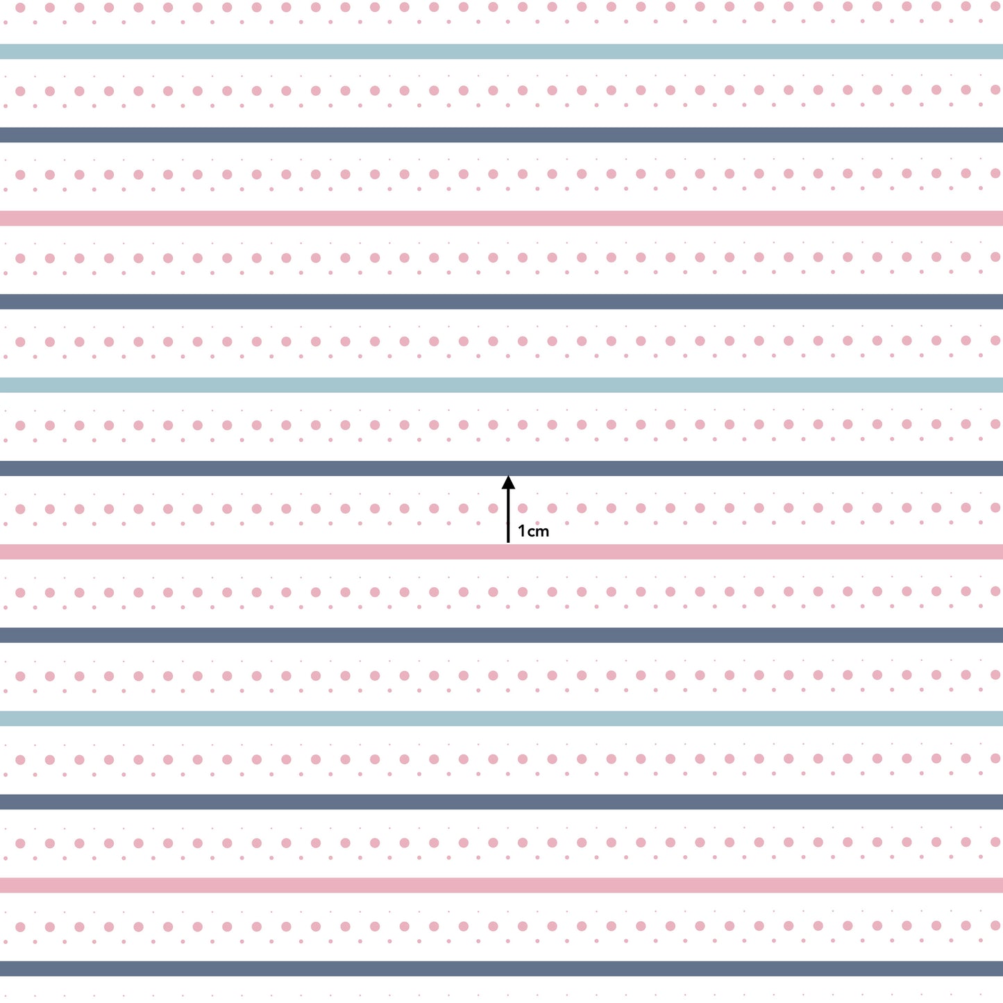 Pastel Stripes with Pink Dots (September Pre-Order) - Fabric