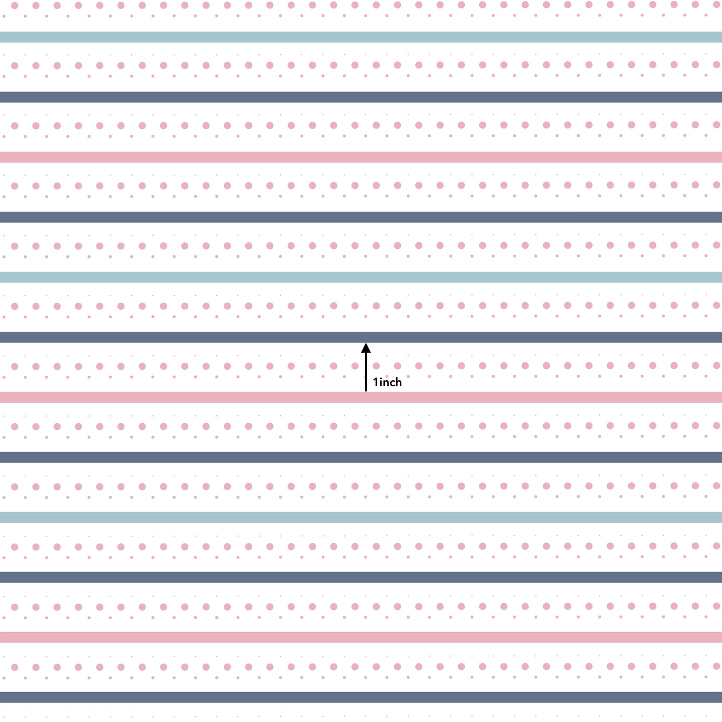 Pastel Stripes with Pink Dots (September Pre-Order) - Fabric