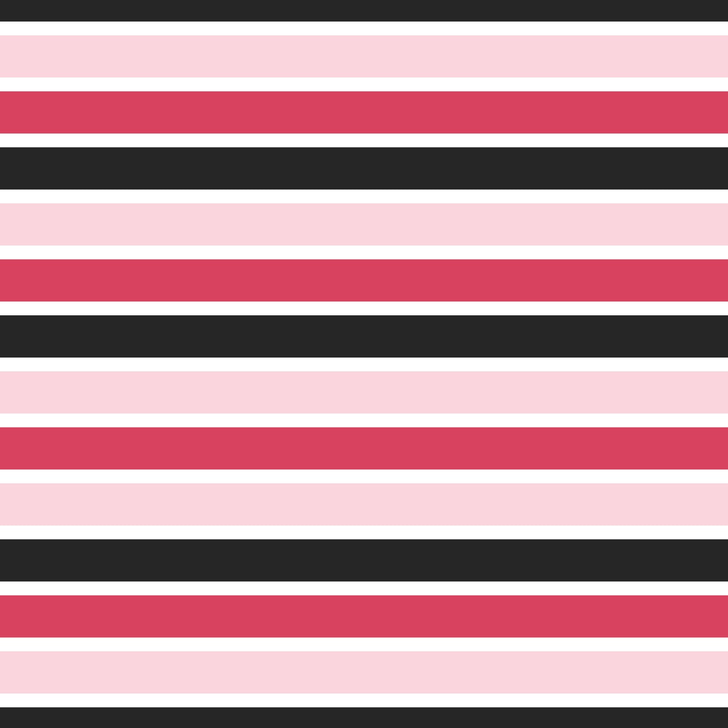 Summer Hot Pink Stripe Combo (September Pre-Order) - Fabric