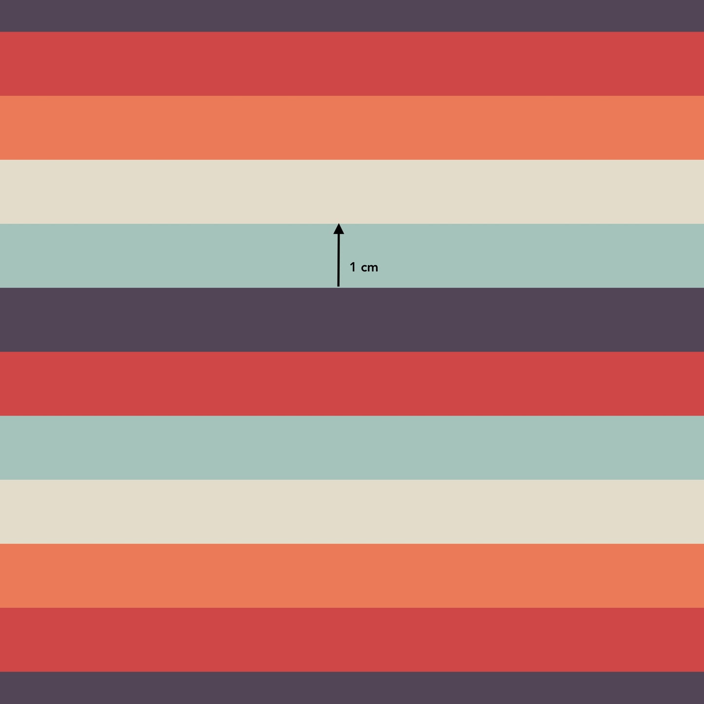 Summer Muted Orange Stripe Combo (September Pre-Order) - Fabric