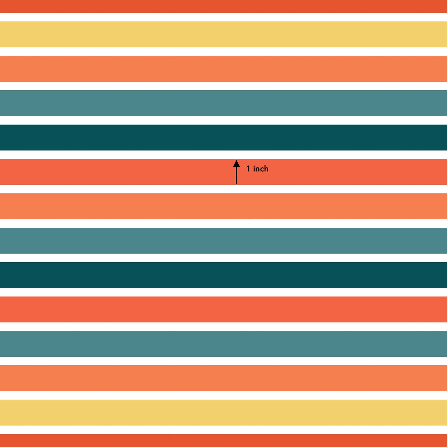 Summer Orange Stripe Combo (September Pre-Order) - Fabric