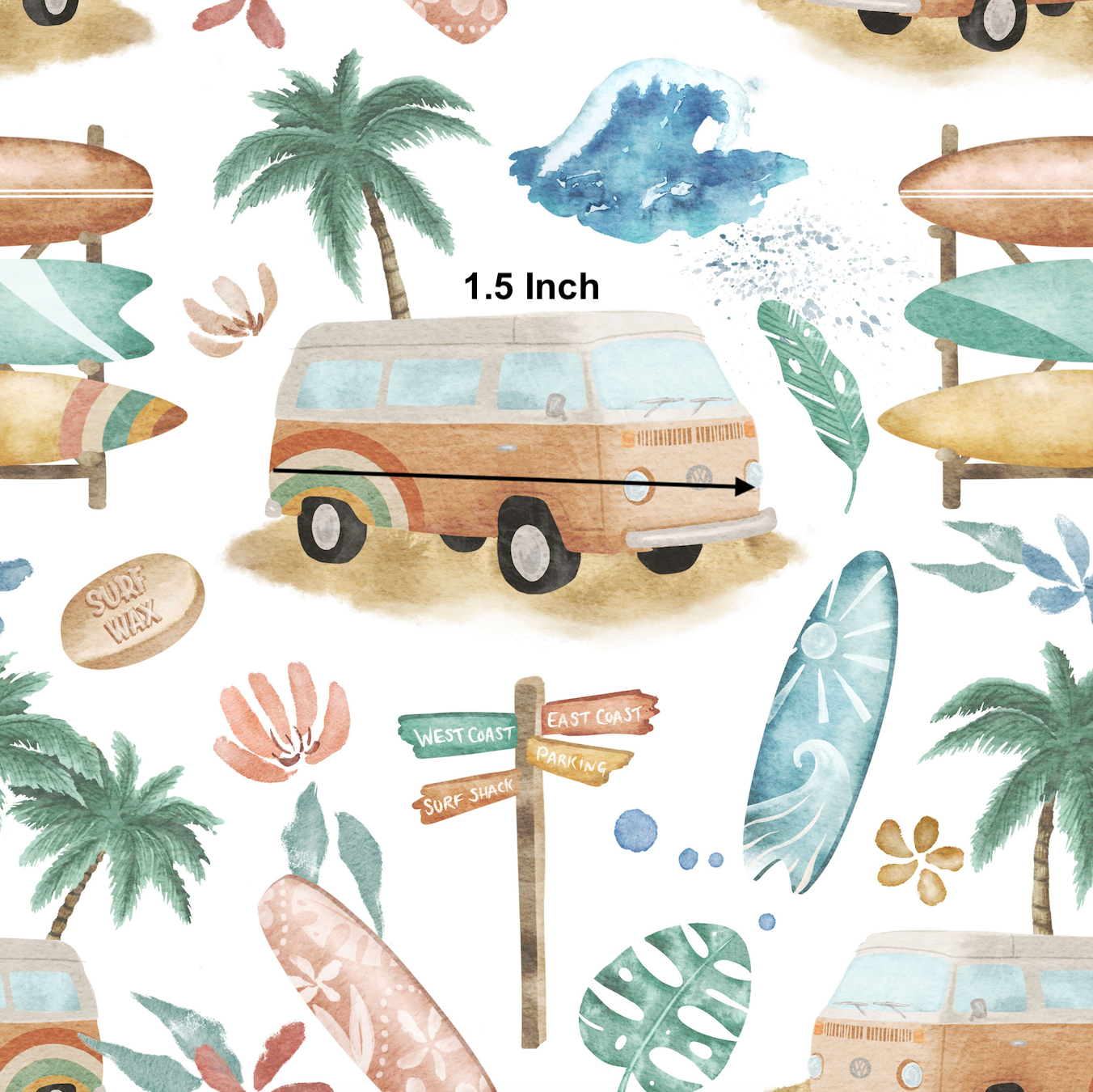 Surfing Kombi - Woven Fabric