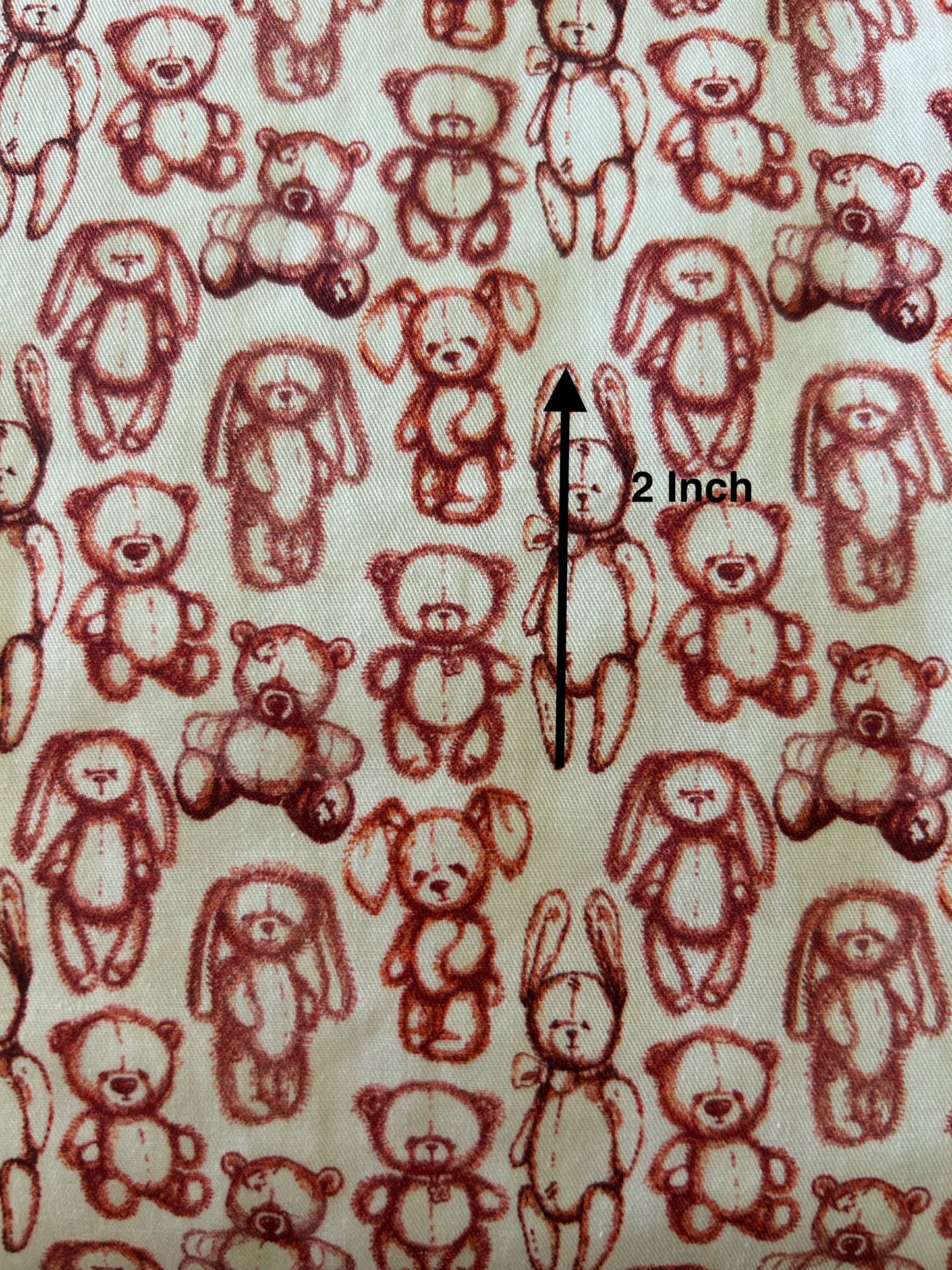 Vintage Teddies - Cotton Woven Fabric