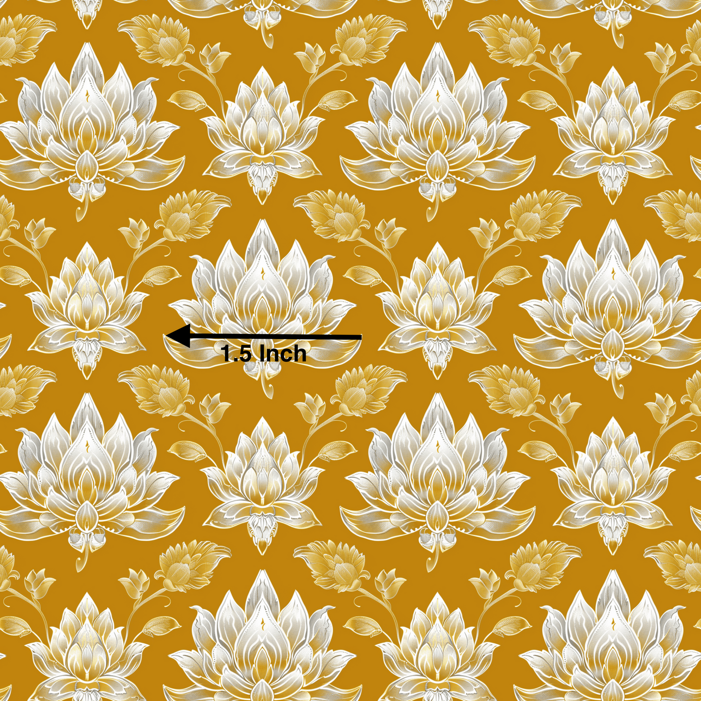 Turmeric Lotus (September Pre-Order) - Fabric