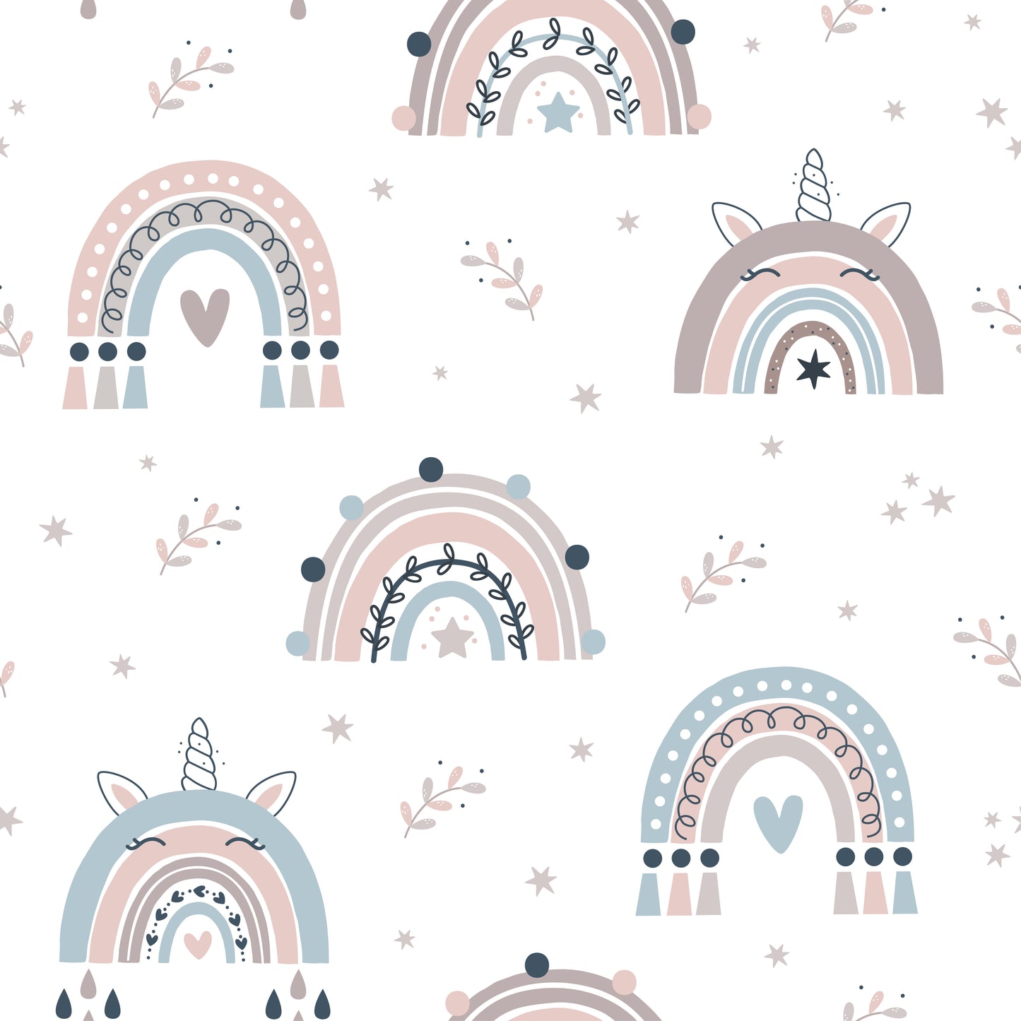 Unicorn Rainbows (September Pre-Order) - Fabric