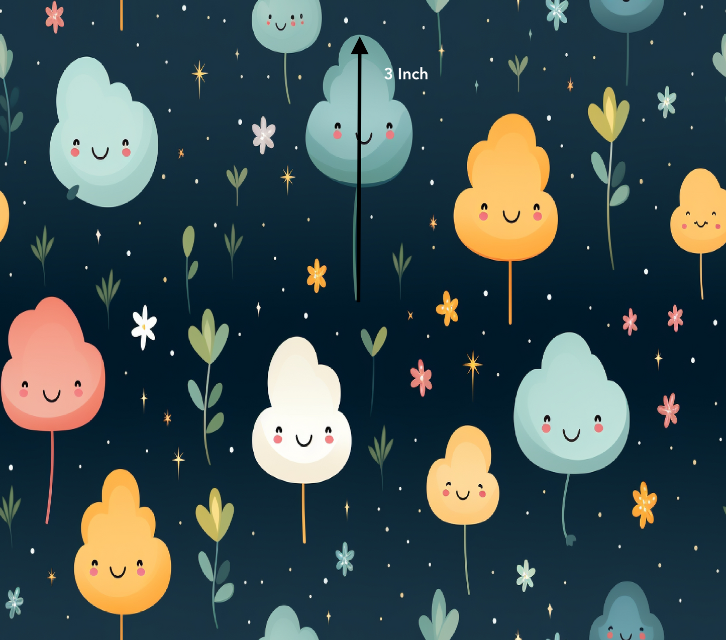 Cloud Trees (December Pre-Order) - Fabric