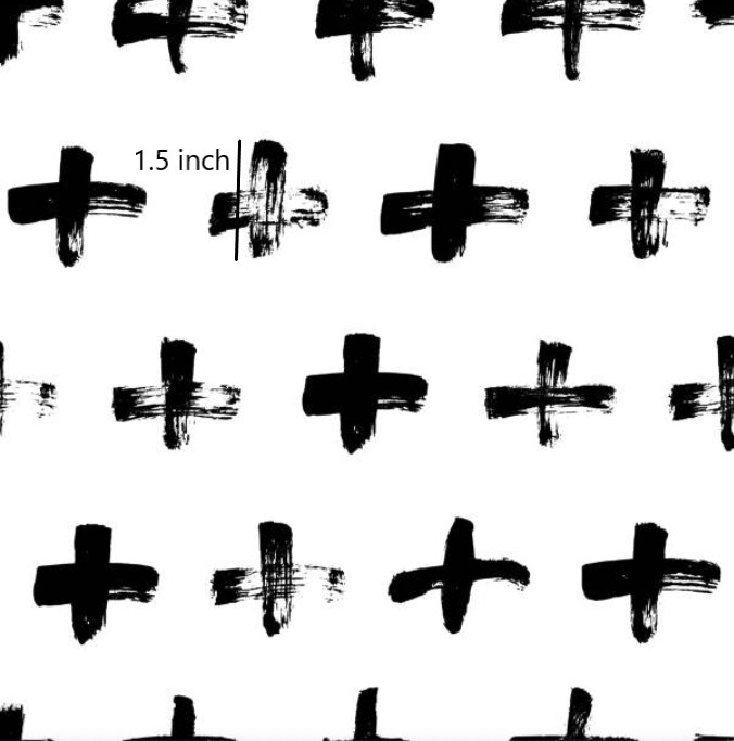 Crosses 1.5 Inch PUL *Seconds* - Fabric
