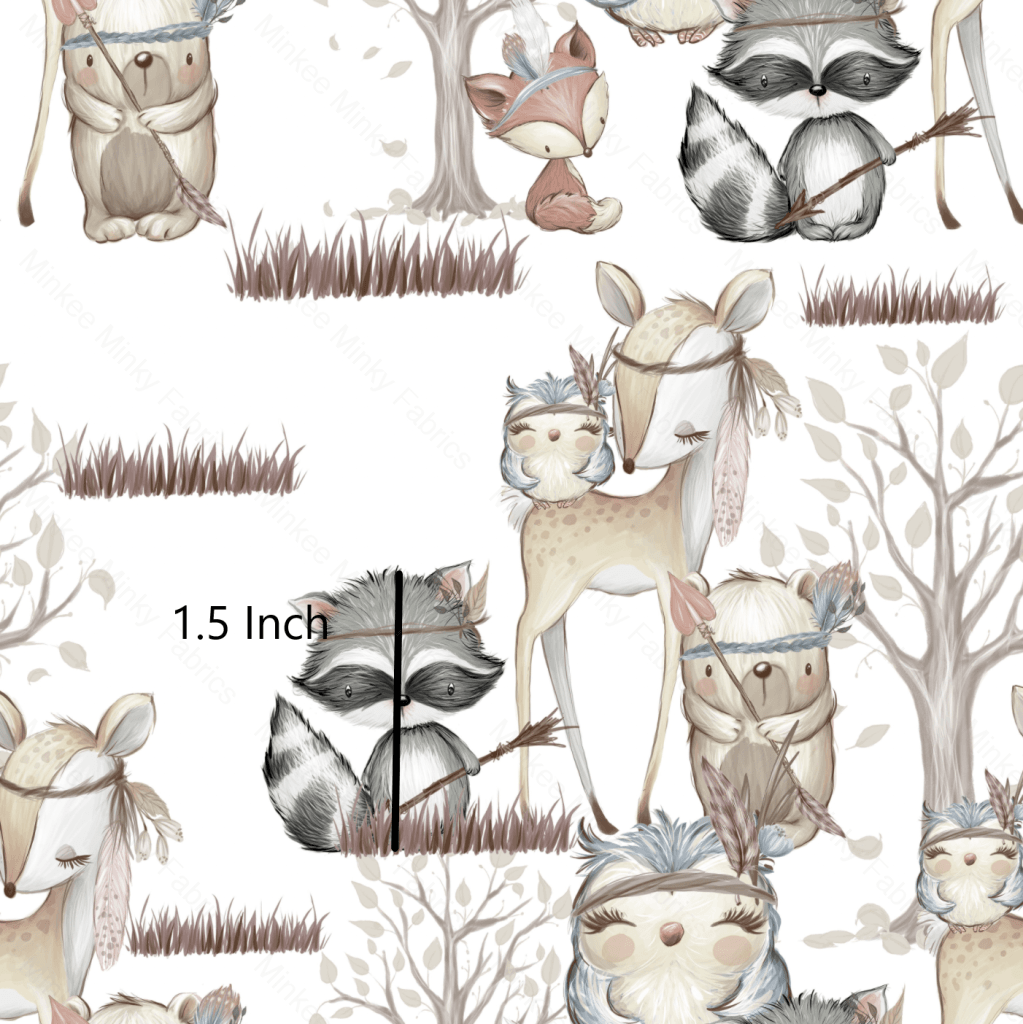 Baby Animals And Arrows (August Pre-Order) Digital Fabric Preorder
