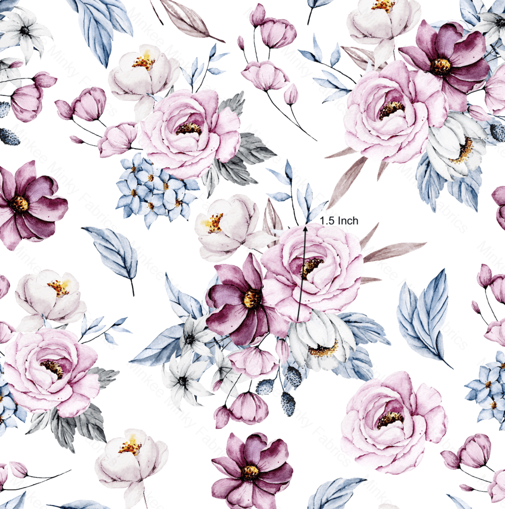 Bloom (Woodland Pre-Order) Cotton Sateen / 1.5 Inches Digital Fabric Preorder