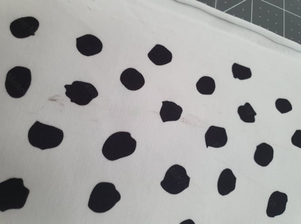Dotty Days - Cotton Lycra / 1.5 Inch *seconds* Fabric Seconds
