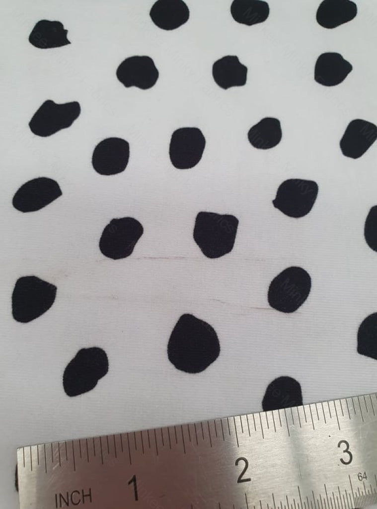 Dotty Days - Cotton Lycra / 1.5 Inch *seconds* Fabric Seconds