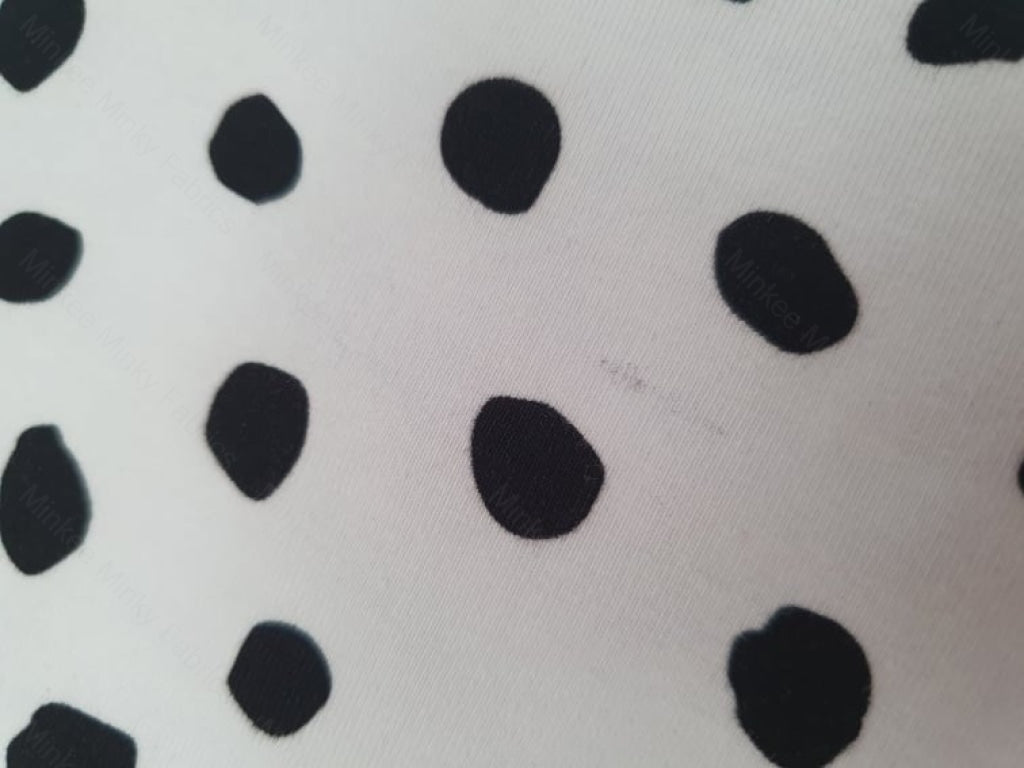 Dotty Days - Cotton Lycra / 1.5 Inch *seconds* Fabric Seconds