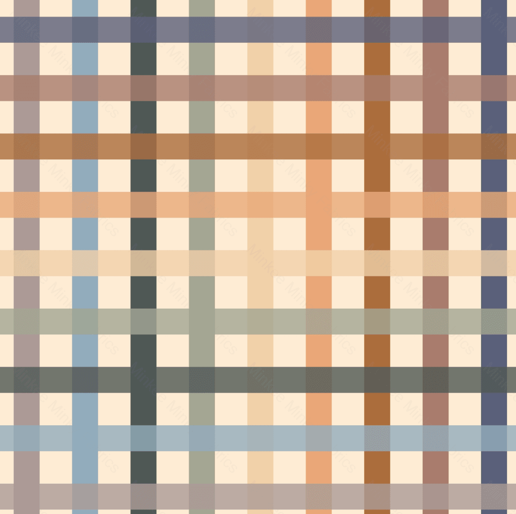 Gingham Boho - Rib Knit Fabric Digital Retail