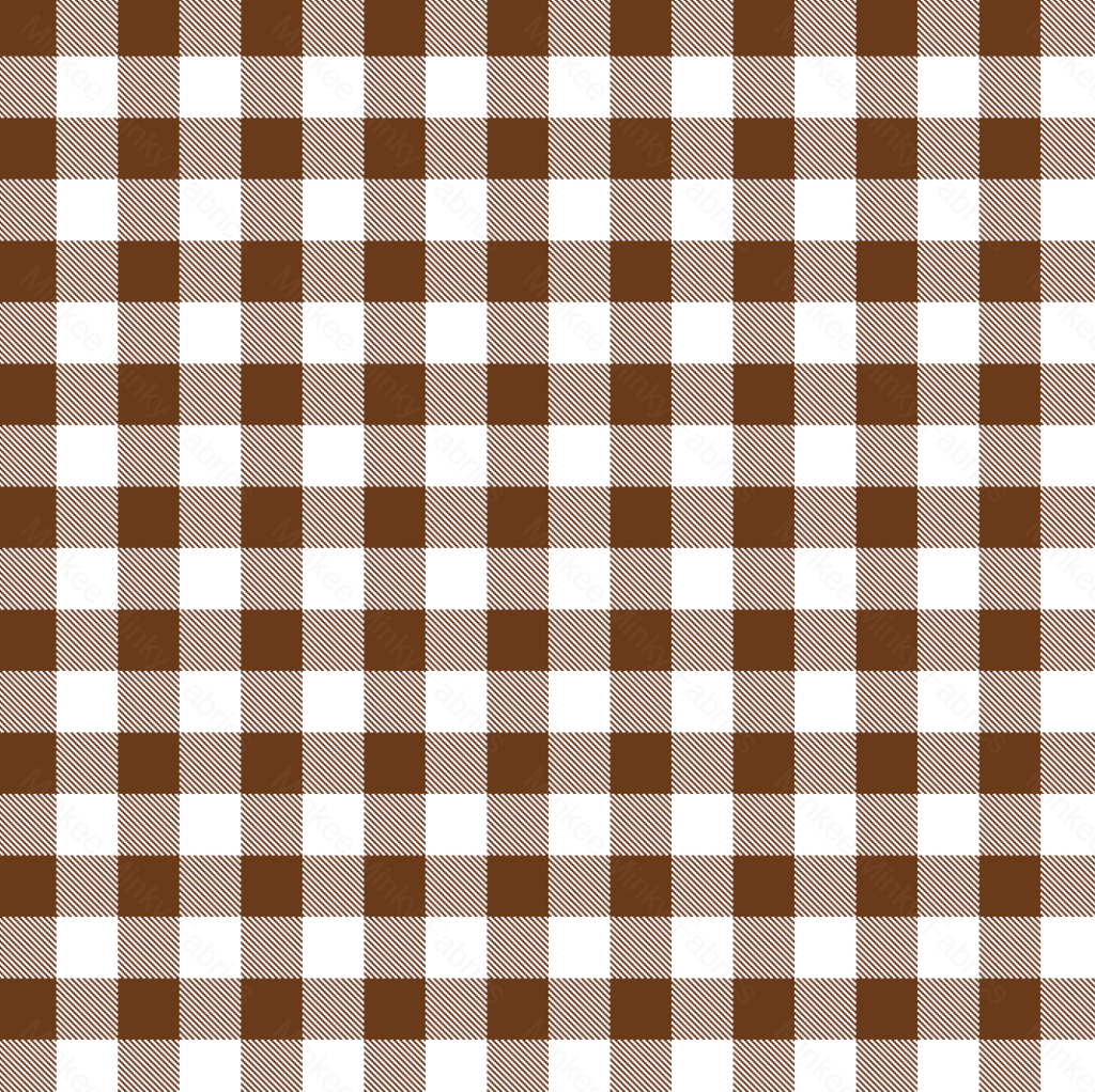 Brown Gingham (August Pre-Order) Digital Fabric Preorder