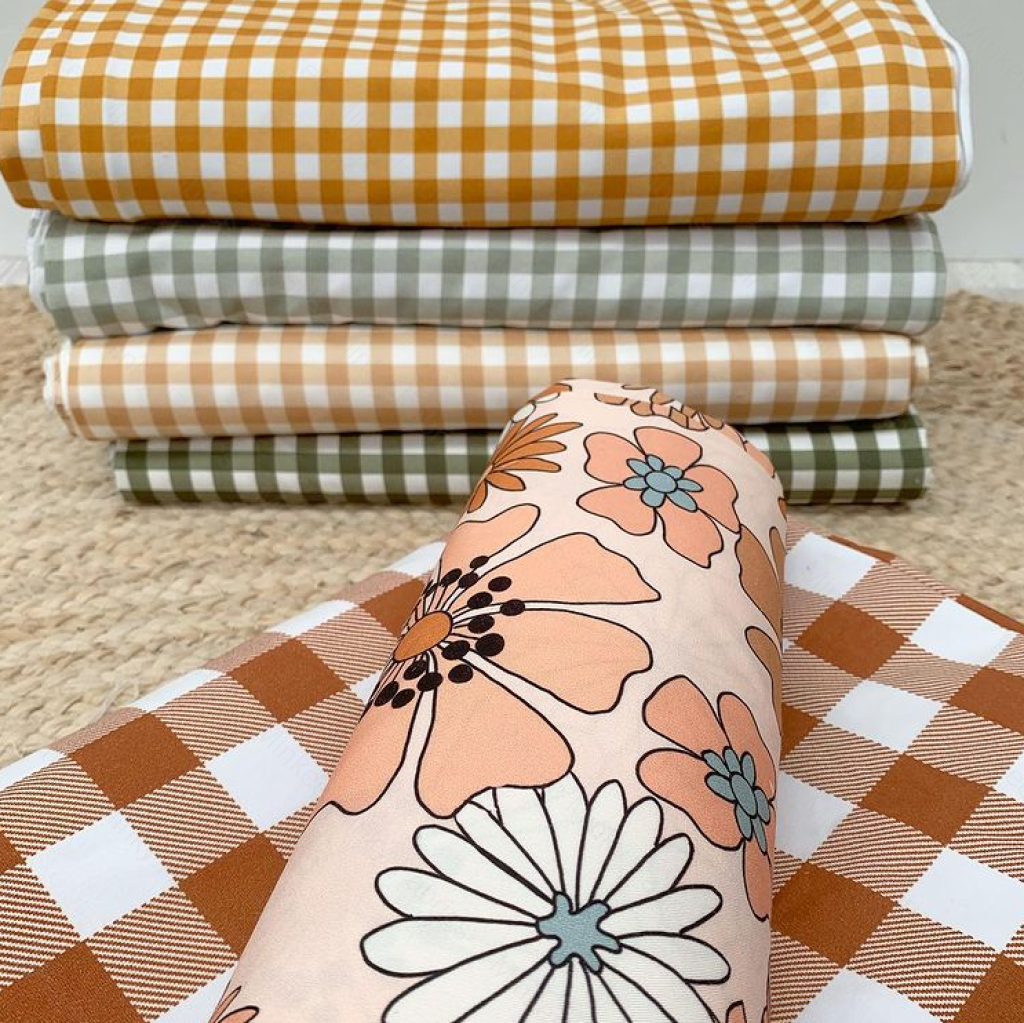 Sage Gingham (August Pre-Order) Digital Fabric Preorder