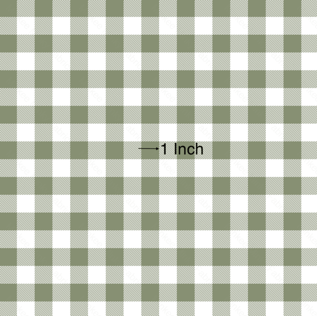 Sage Gingham (August Pre-Order) Digital Fabric Preorder