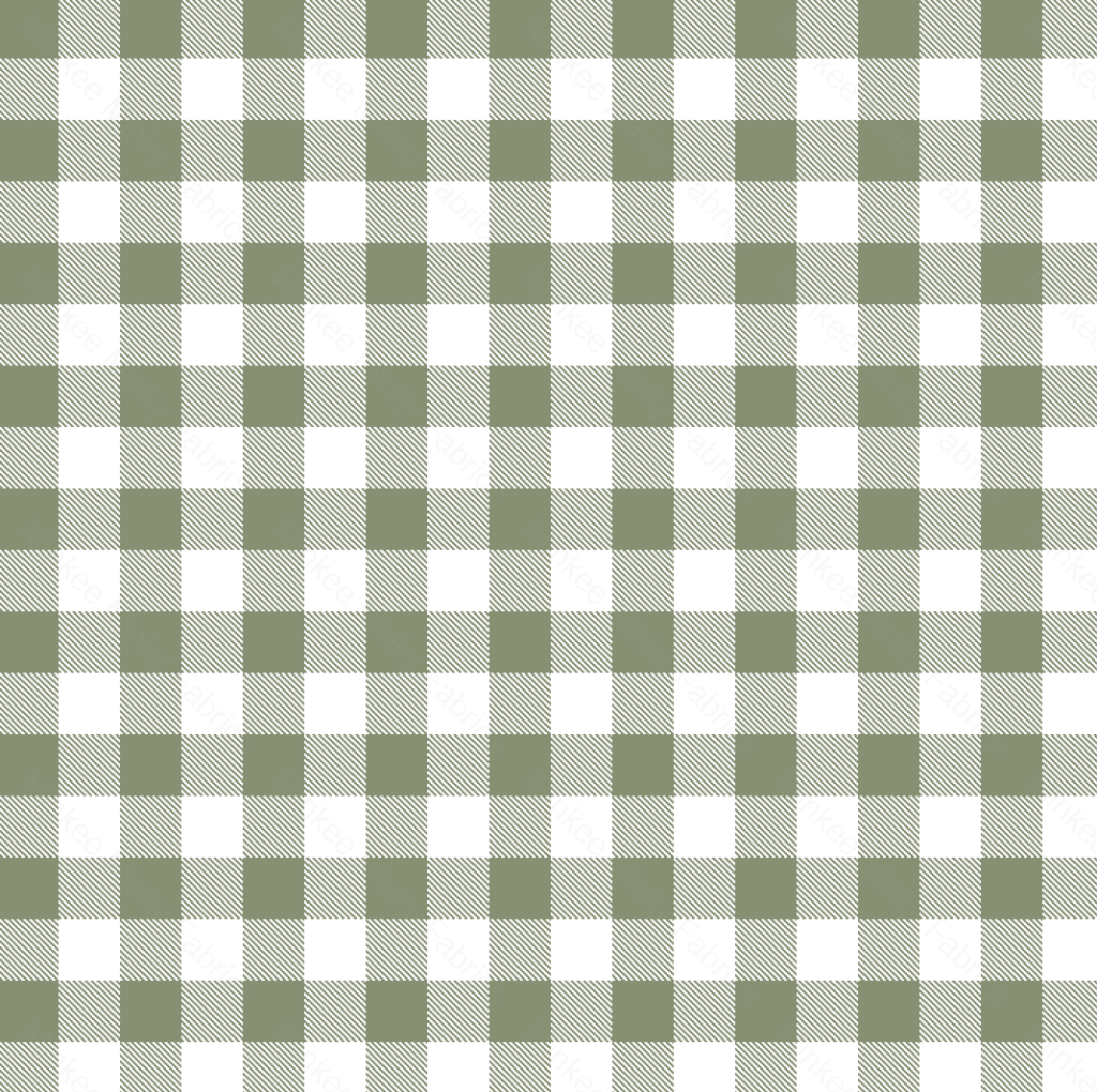 Sage Gingham (August Pre-Order) Digital Fabric Preorder