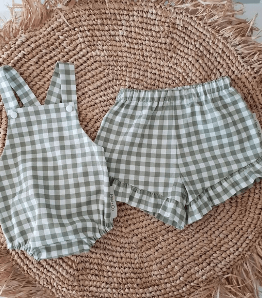 Sage Gingham (January Pre-Order) - Fabric Digital Preorder
