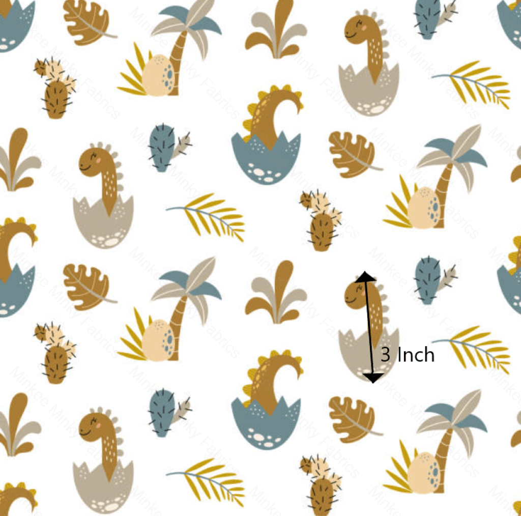 Hatching Dinosaurs (August Pre-Order) Digital Fabric Preorder