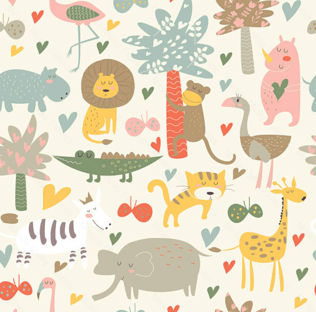 Jungle Animals (January Pre-Order) - Fabric Digital Preorder