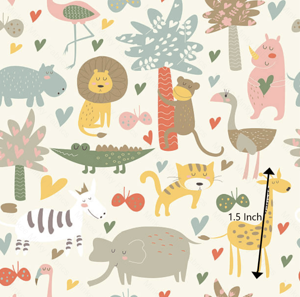 Jungle Animals (January Pre-Order) - Fabric Digital Preorder