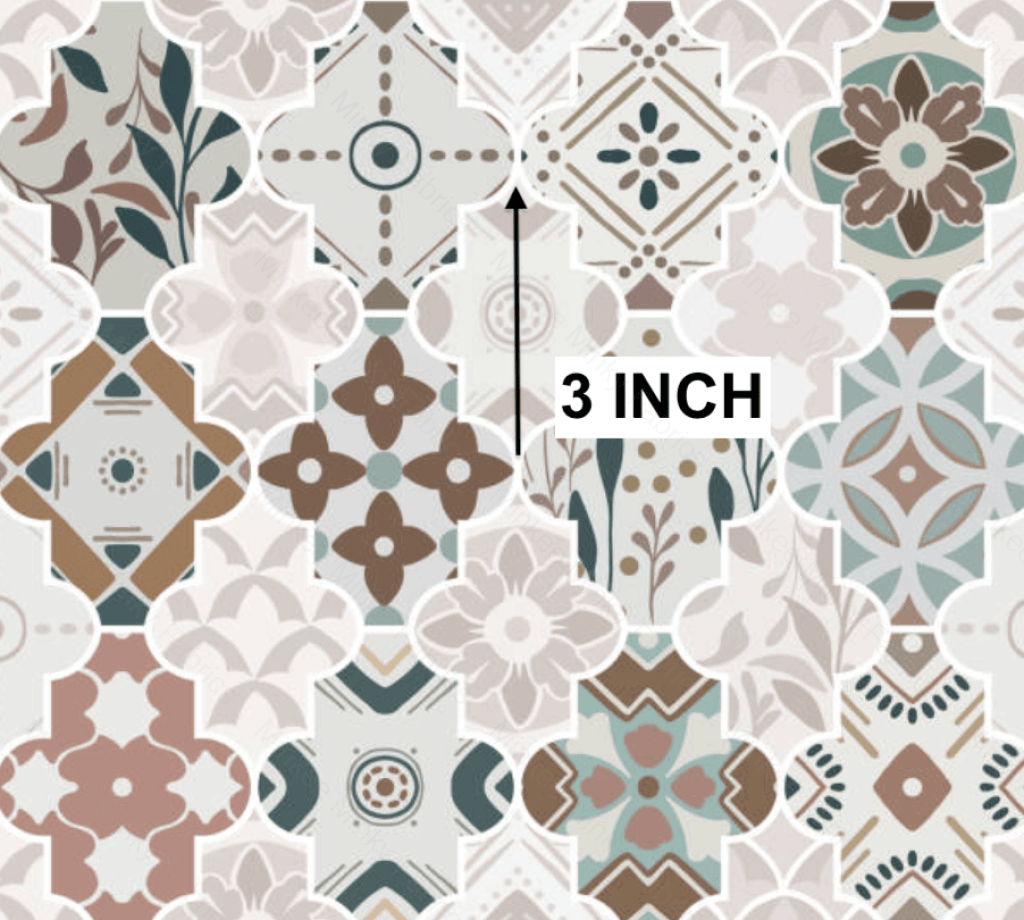 Moroccan Pre-Order (7Th July) Cotton Sateen / 3 Inches Digital Fabric Preorder