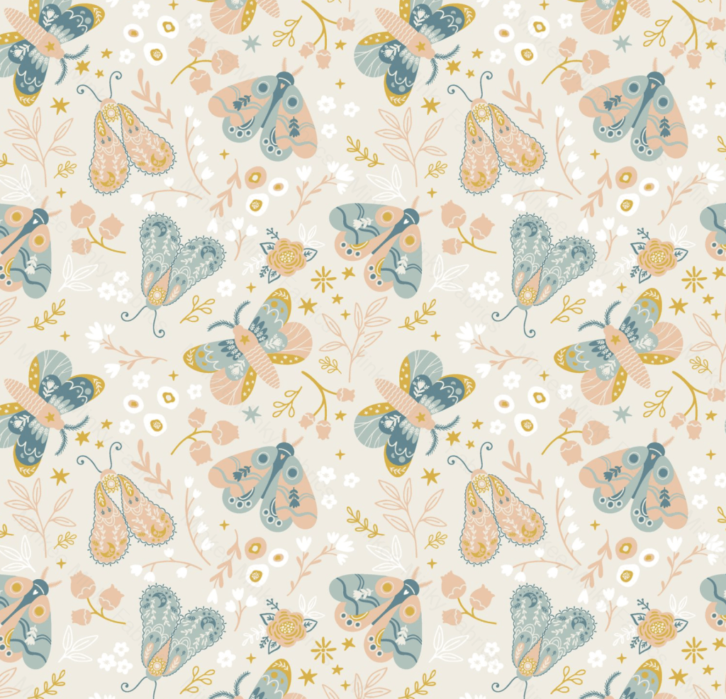 Spring Butterfly (August Pre-Order) Digital Fabric Preorder