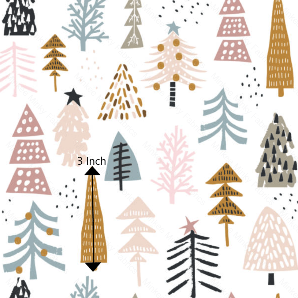 Pastel Christmas Forest (May Pre-Order) - Fabric Digital Preorder