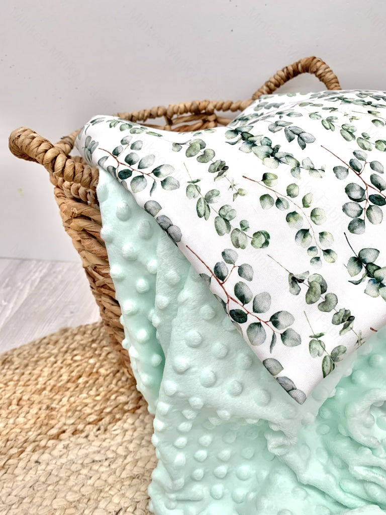 Minky Dot - Aqua Glass Fabric