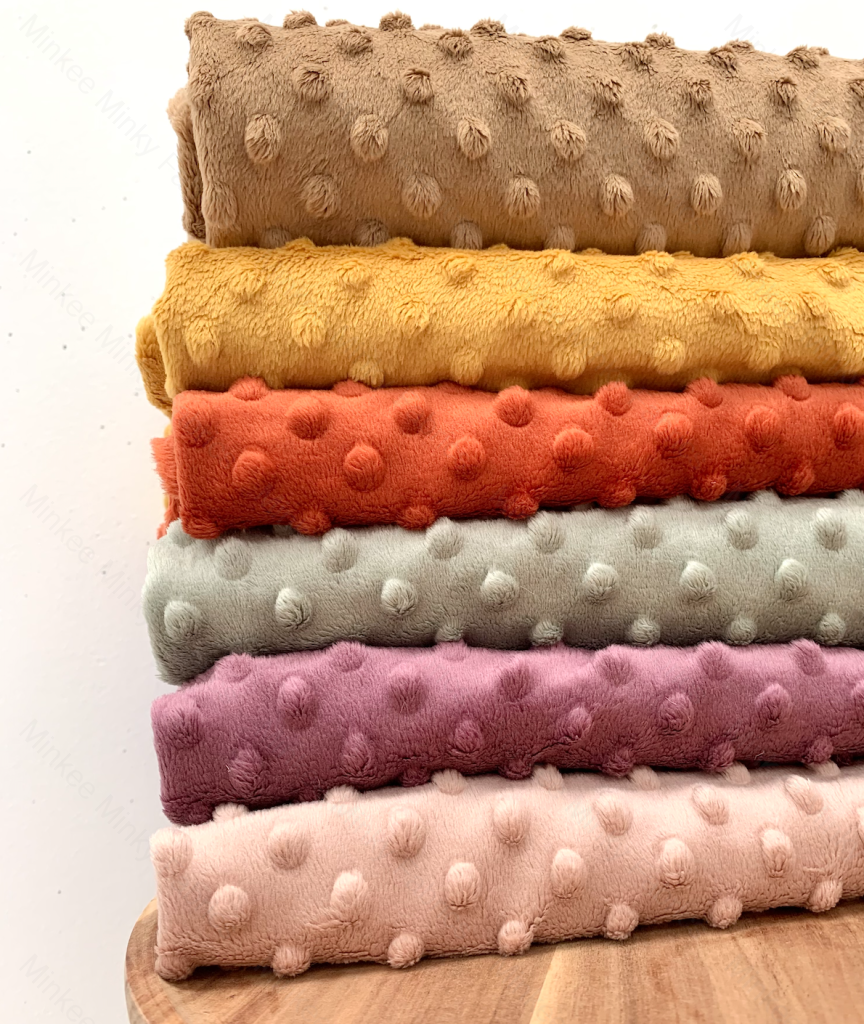 Minky Dot - Rust Fabric