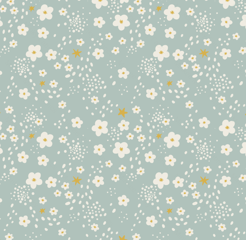 Spring Blue (August Pre-Order) Digital Fabric Preorder