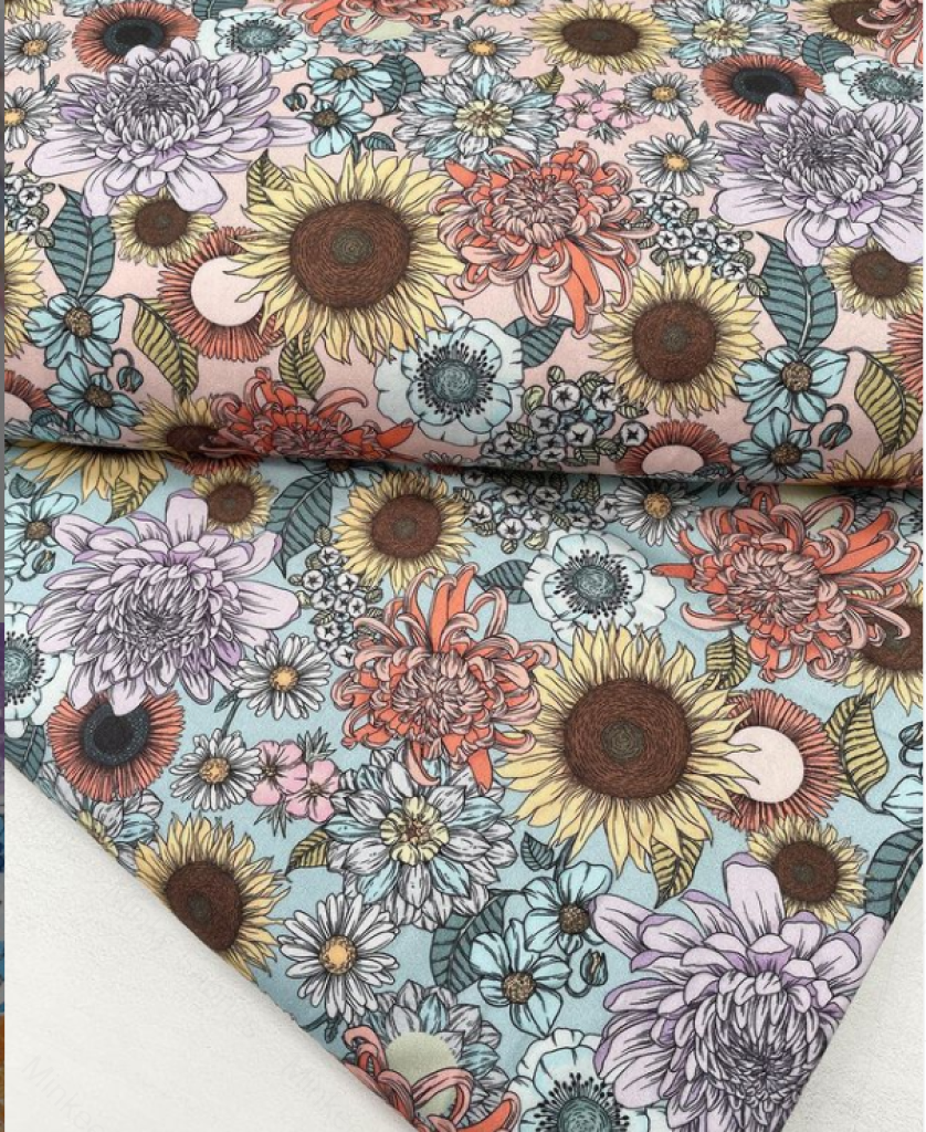 Spring On Mint (January Pre-Order) - Fabric Digital Preorder