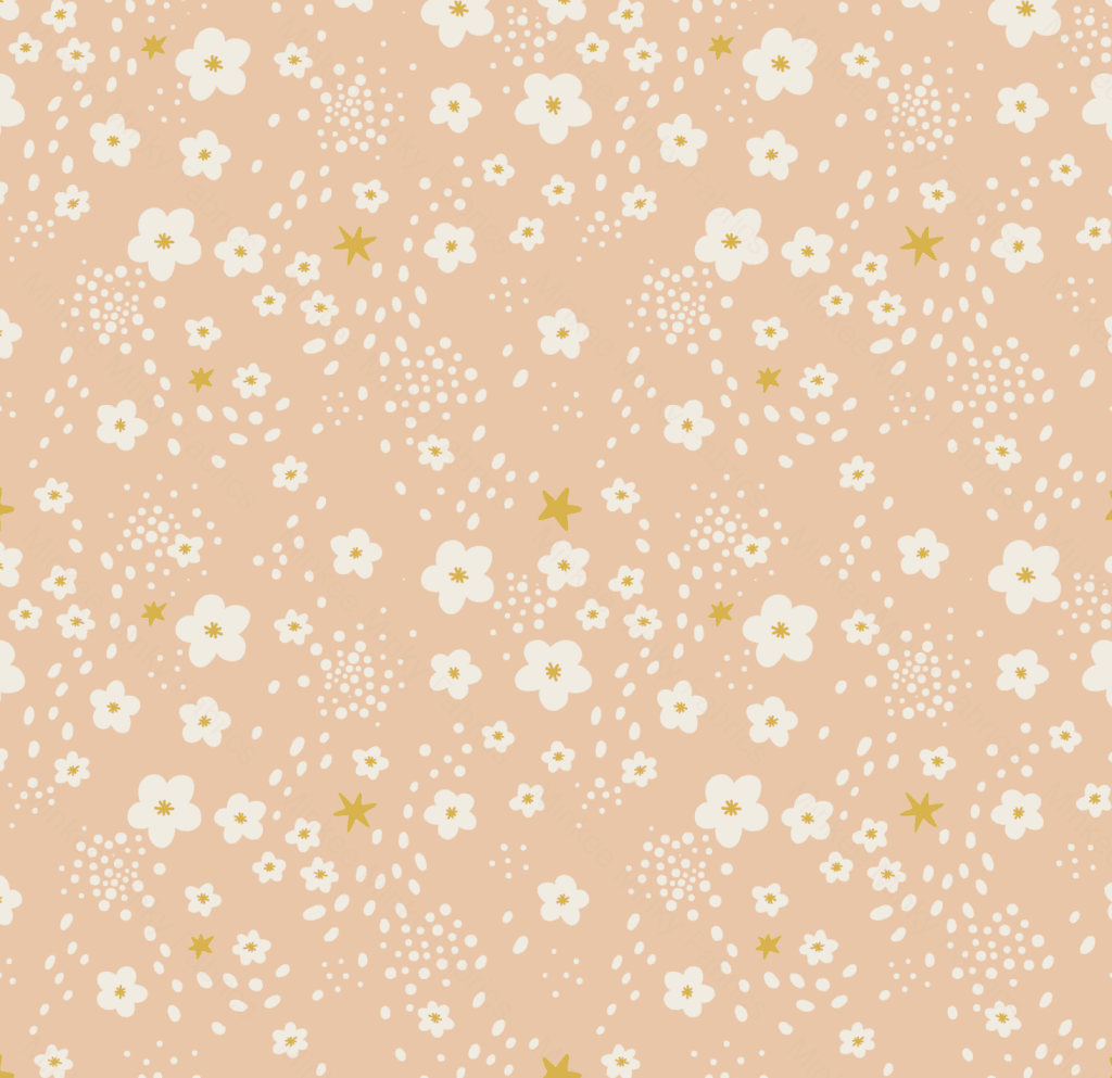 Spring Peach (August Pre-Order) Digital Fabric Preorder
