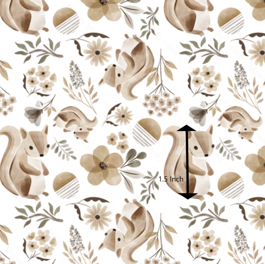 Spring Squirrel (January Pre-Order) - Fabric Digital Preorder