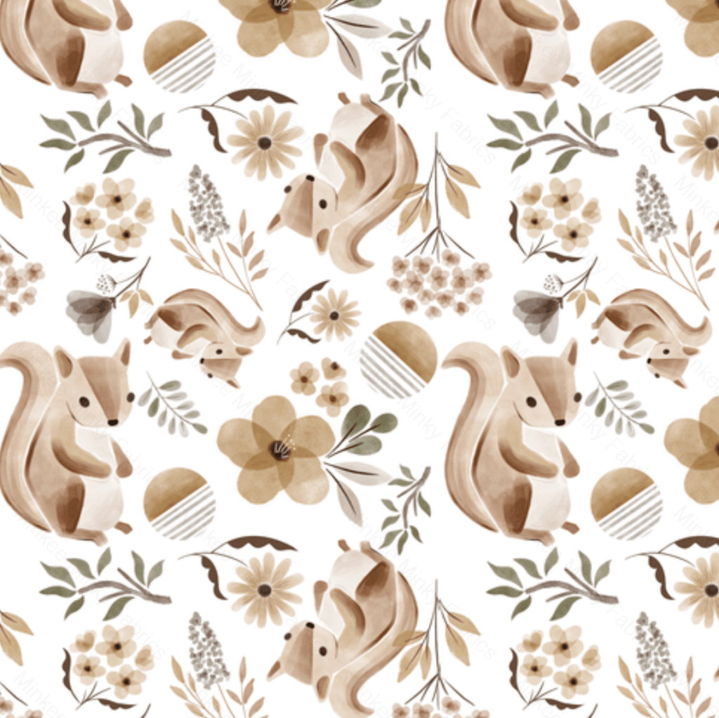 Spring Squirrel (January Pre-Order) - Fabric Digital Preorder