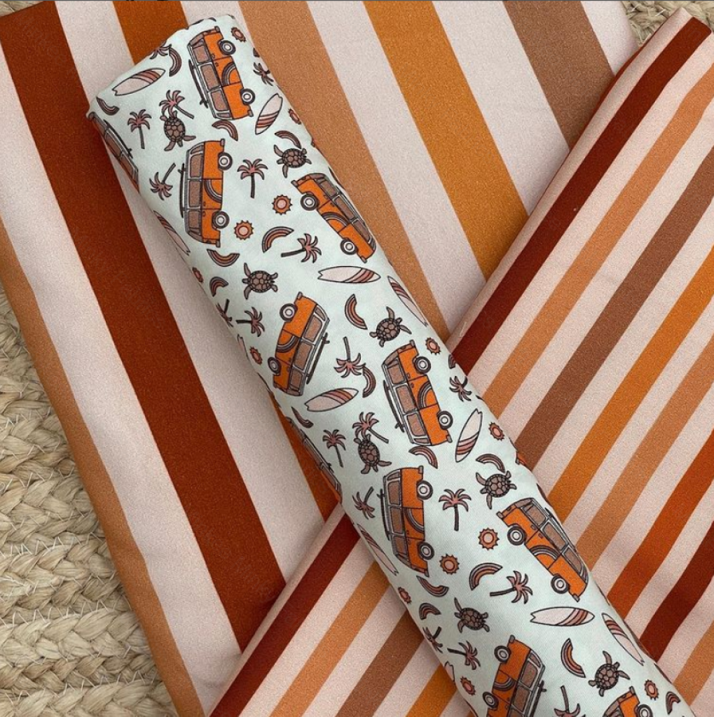 Stripes Earthy (February Pre-Order) - Fabric Digital Preorder