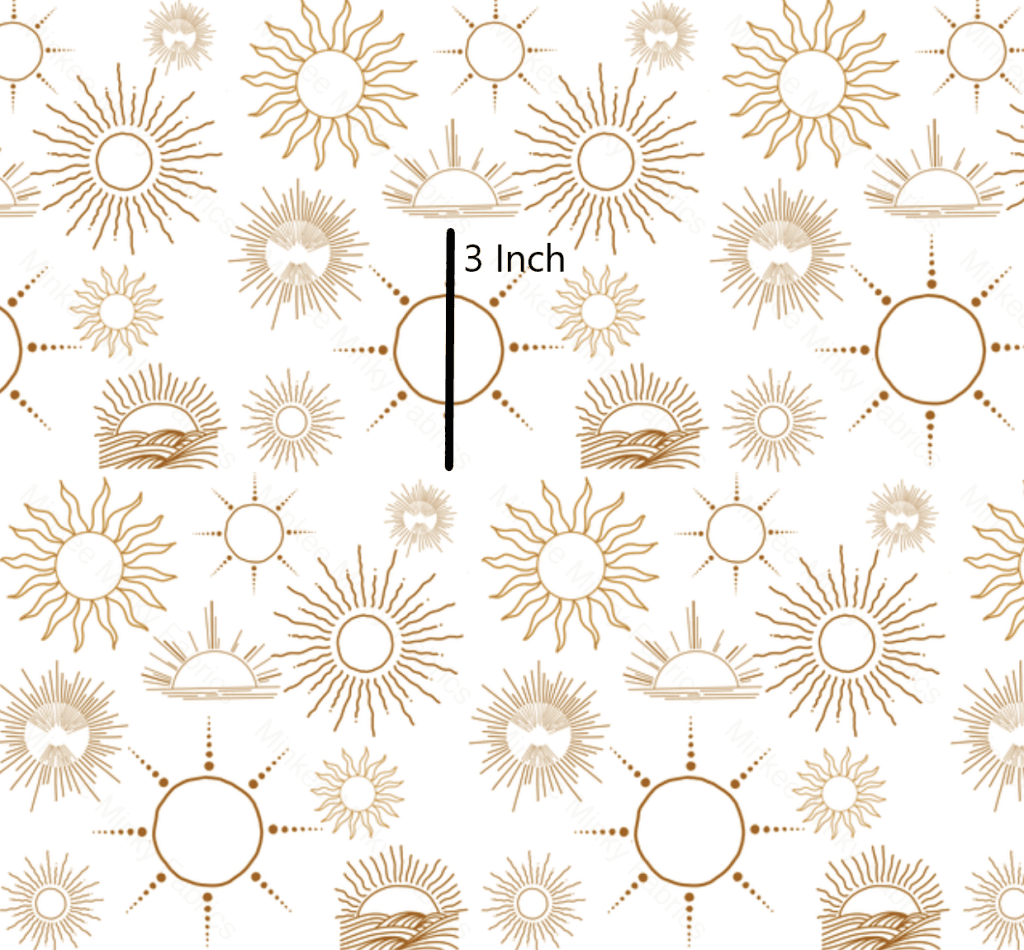 Sunburn On White (August Pre-Order) Digital Fabric Preorder