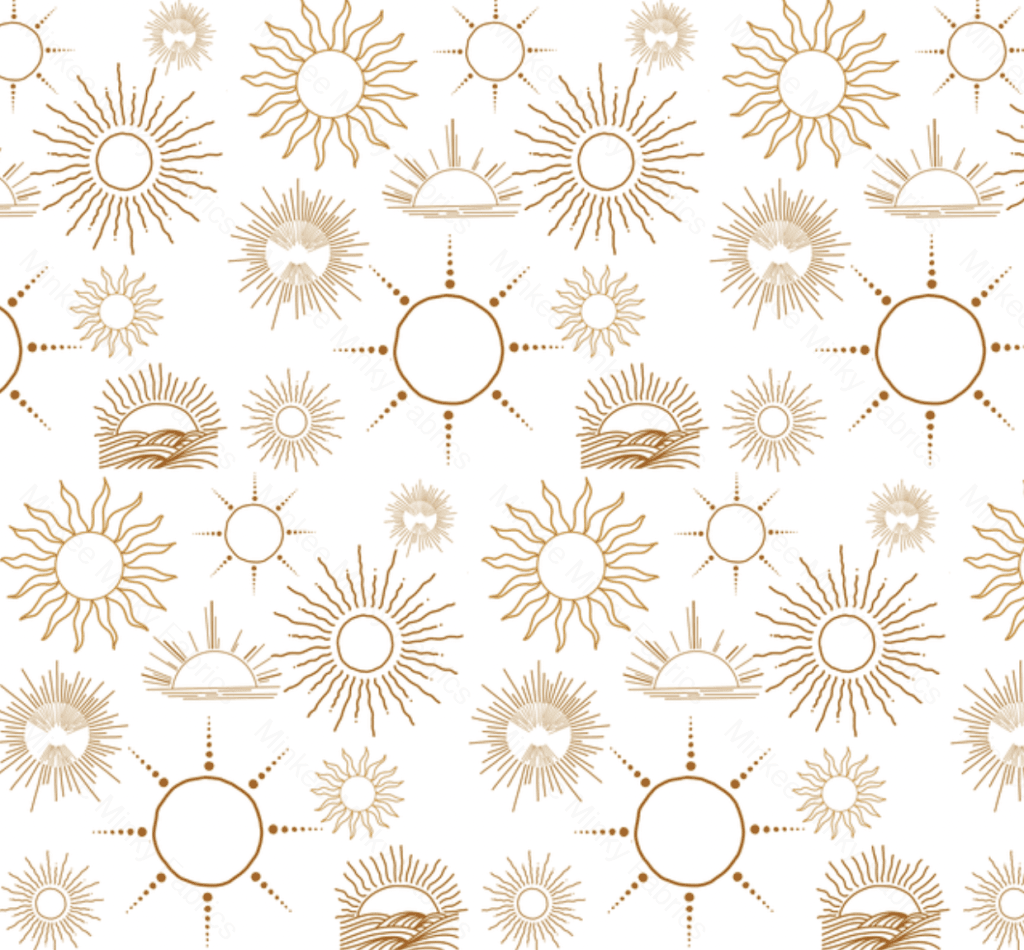 Sunburn On White (August Pre-Order) Digital Fabric Preorder