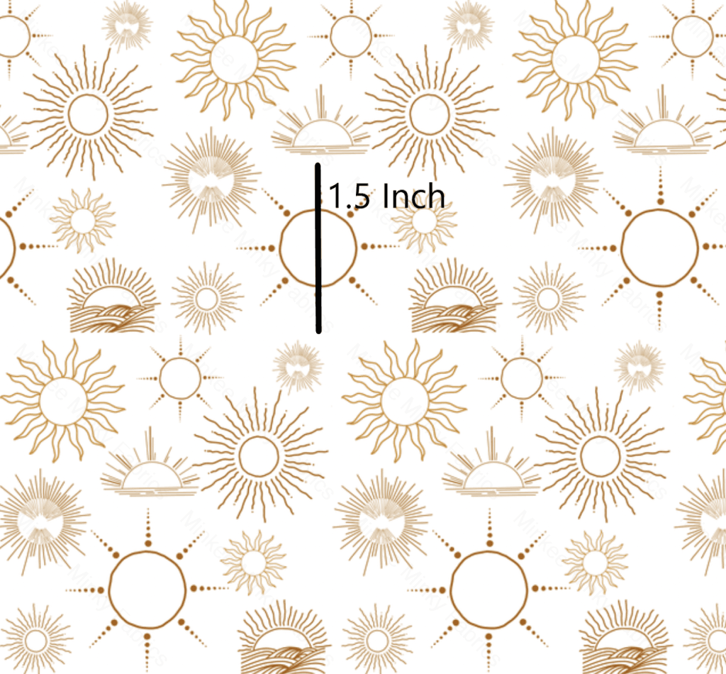 Sunburn On White (August Pre-Order) Digital Fabric Preorder