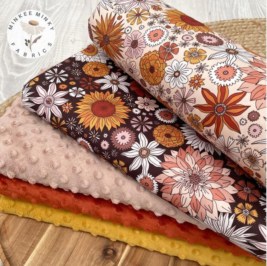 Vintage Boho Floral Pink (January Pre-Order) - Fabric Digital Preorder