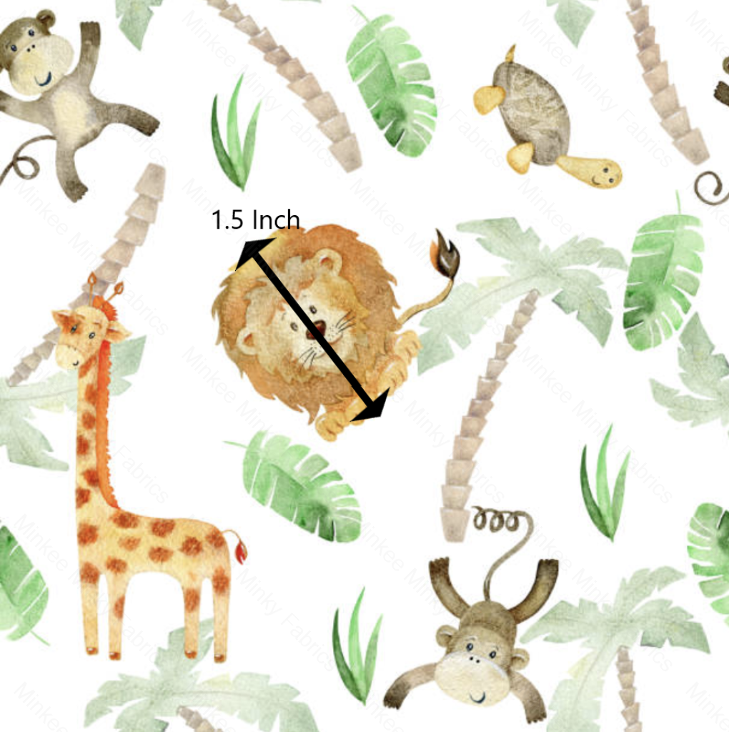 Watercolour Jungle (January Pre-Order) - Fabric Digital Preorder