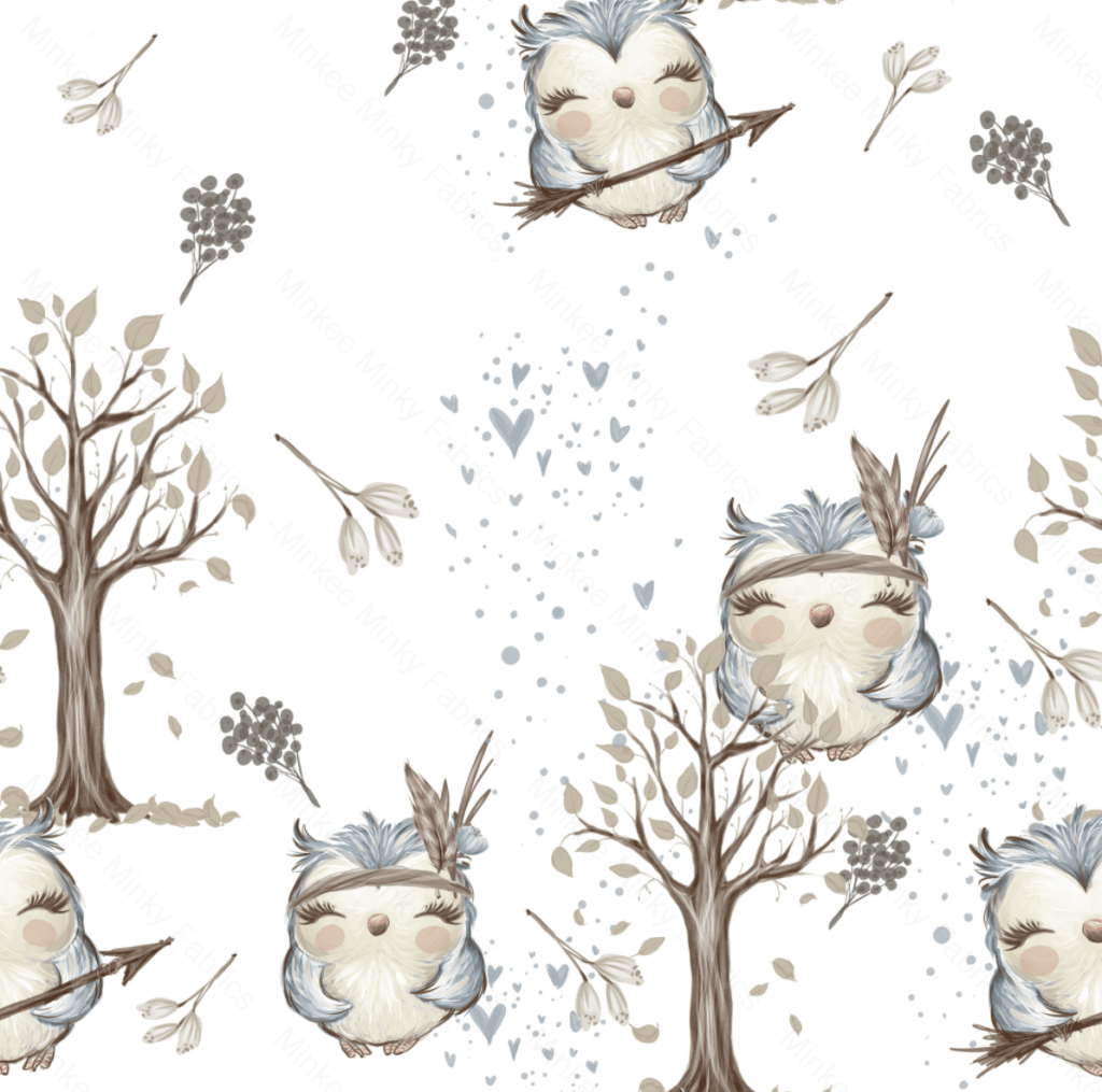 Woodland Owl (August Pre-Order) Digital Fabric Preorder