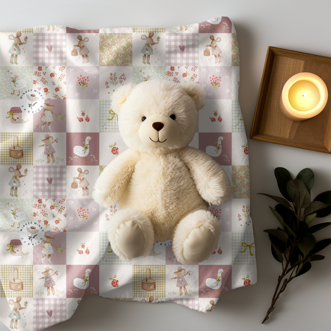 Mini Mouse Patchwork (May Pre-Order) - Fabric