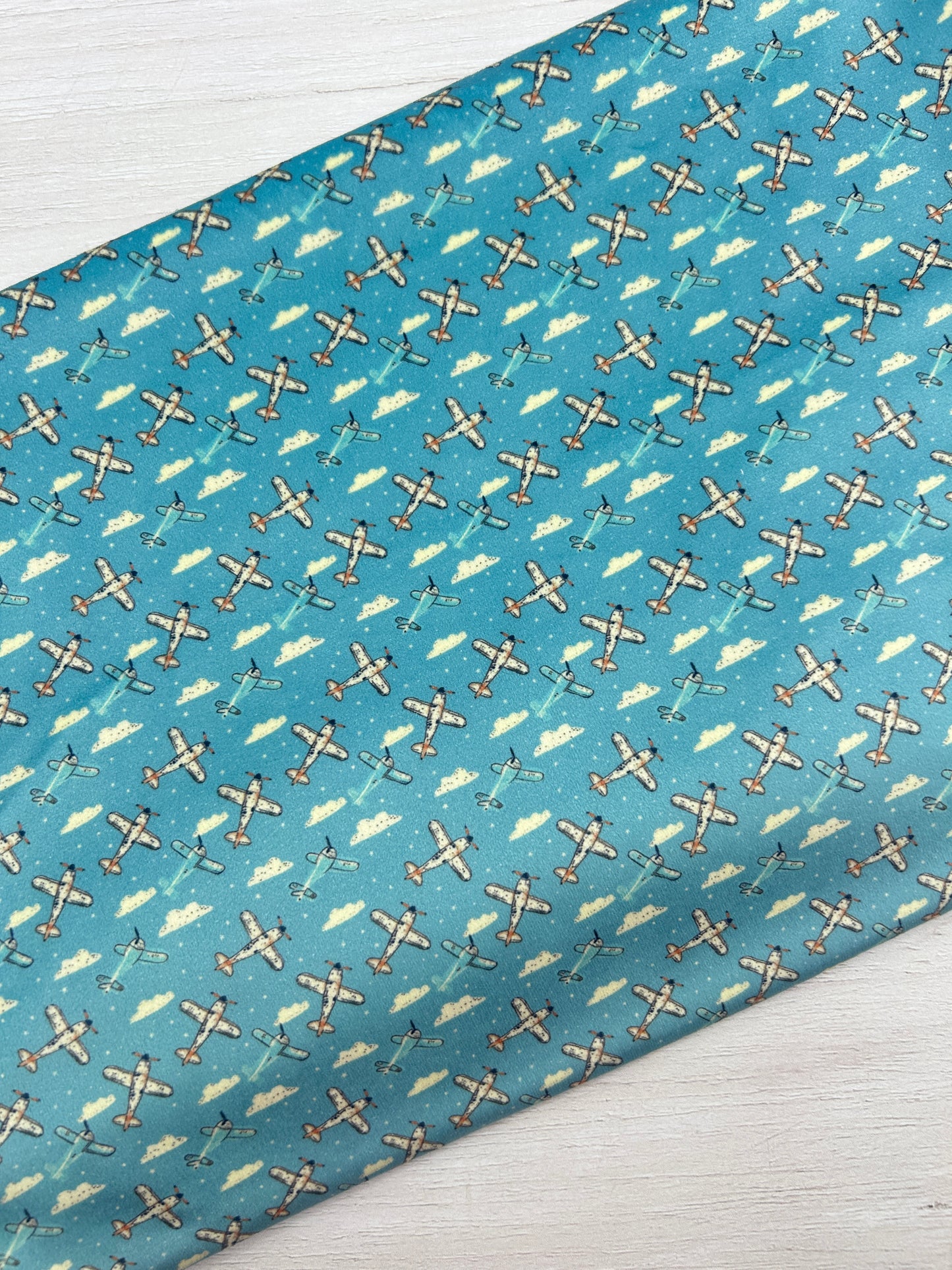 Blue Skies and Airplanes (July Pre-Order) - Fabric