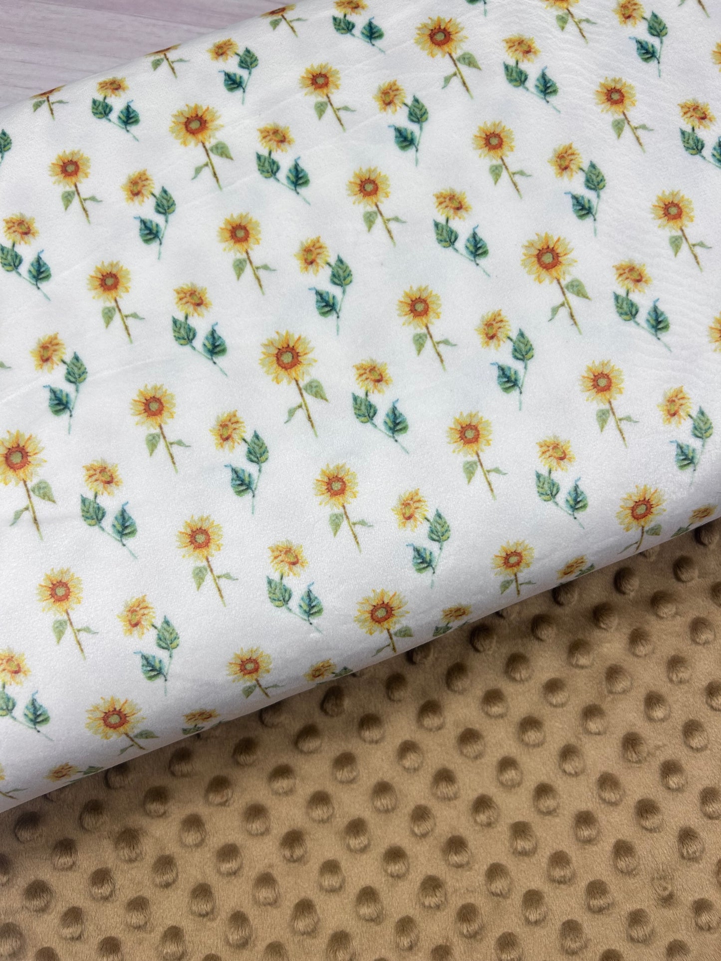 Summer Sunflower - Minky Fabric
