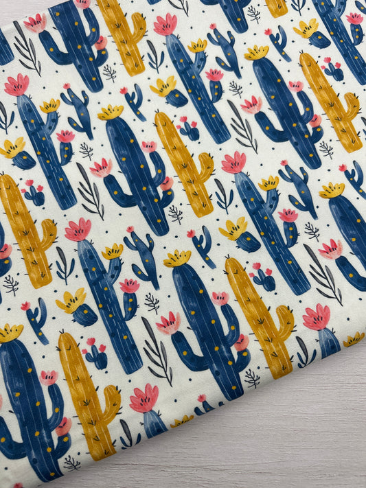 Colourful Cactus - Canvas Fabric