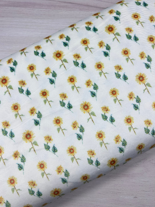 Summer Sunflower - Minky Fabric